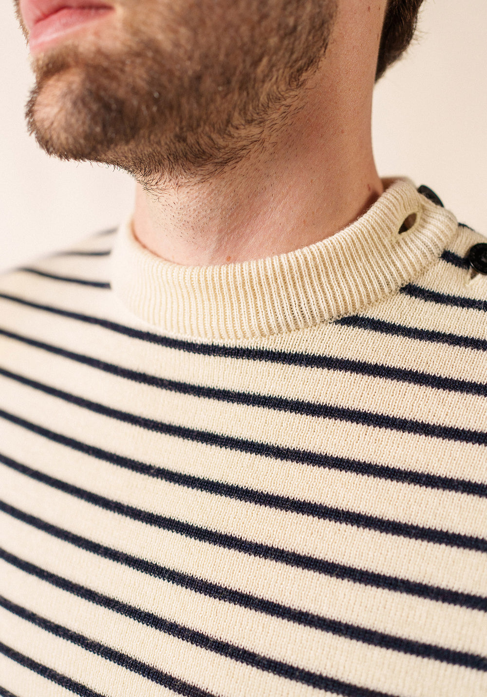 Pull marin Matelot (ECRU/MARINE)