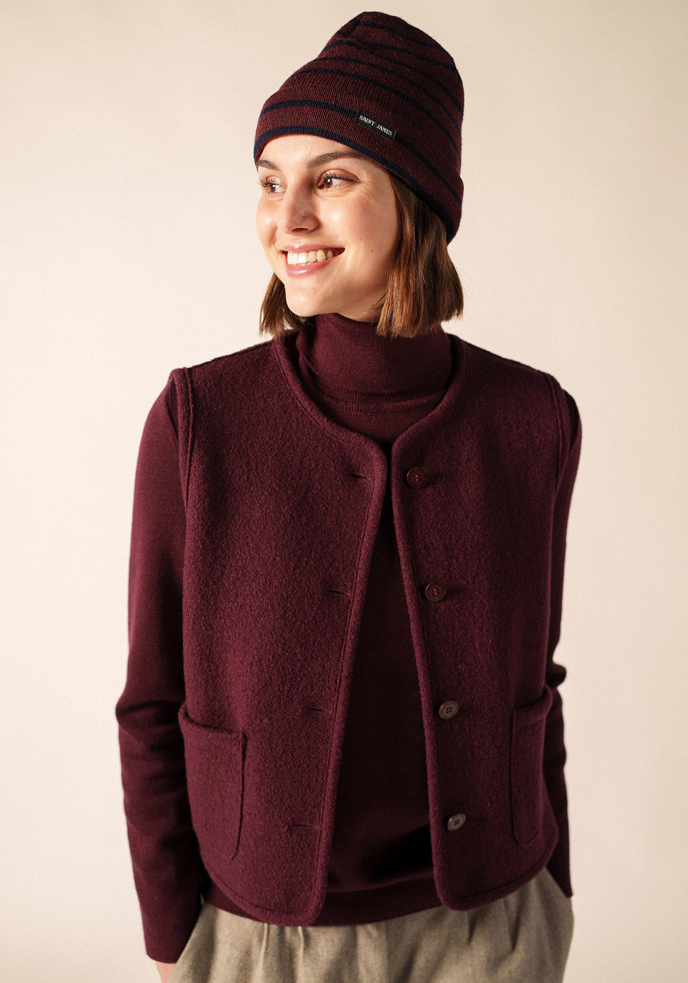Bonnet de quart (TWEED/MARINE)
