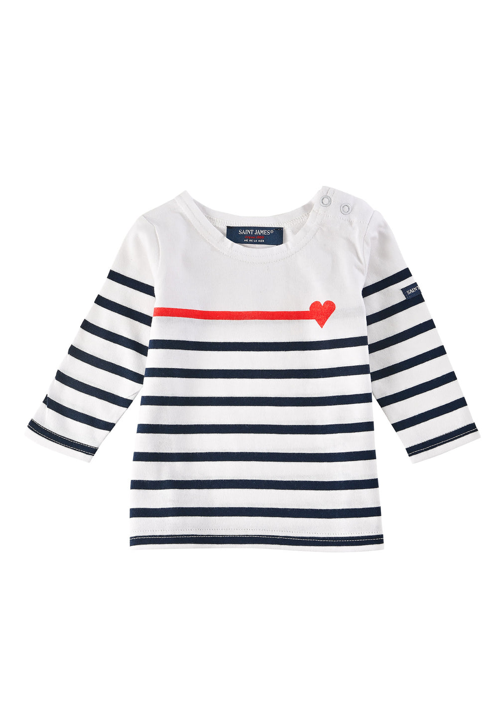 Coffret t-shirt Cœur (BLANC/MARINE/TULIPE)