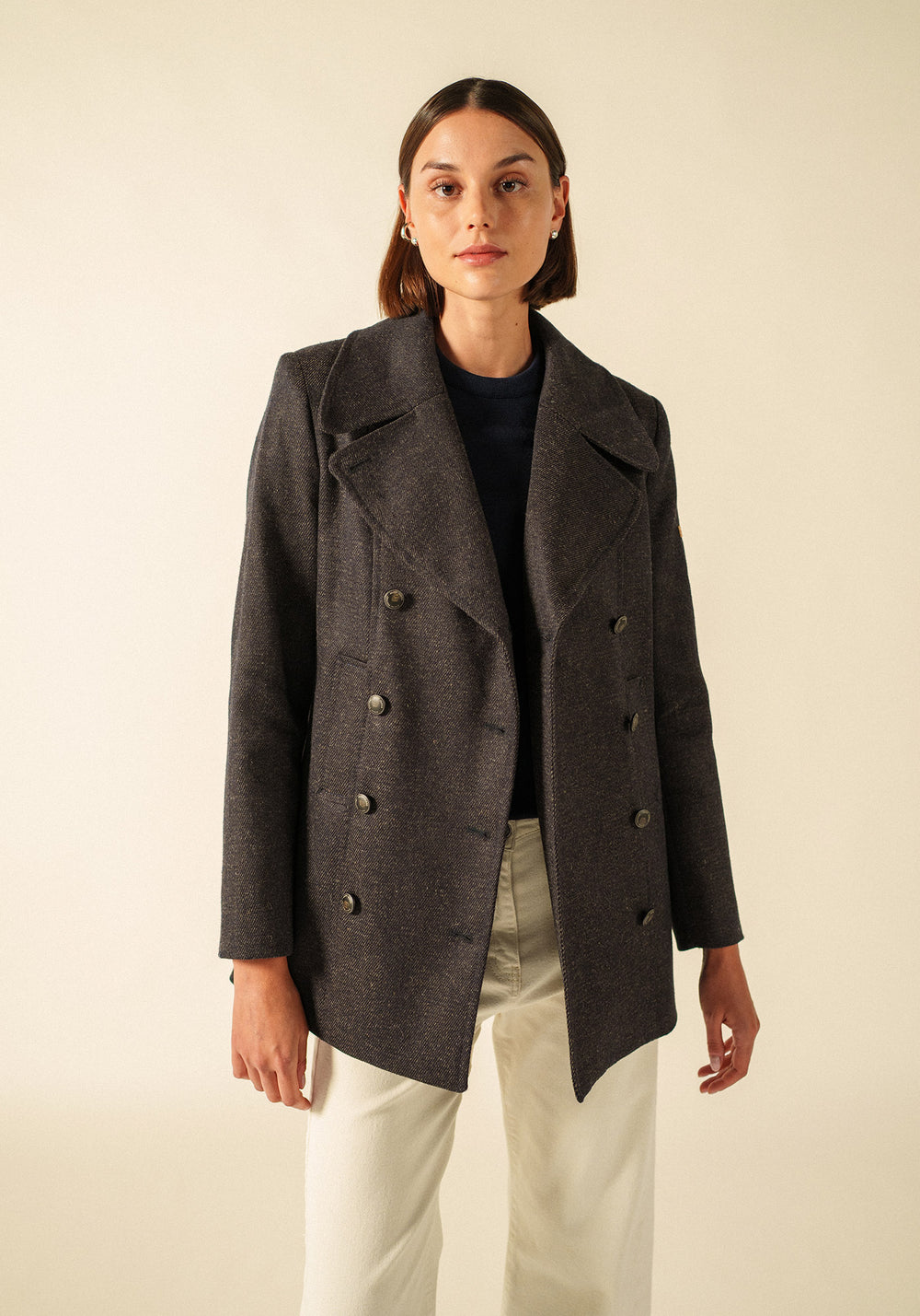 Caban Héritage femme x Atelier Tuffery (MARINE/CHANVRE)