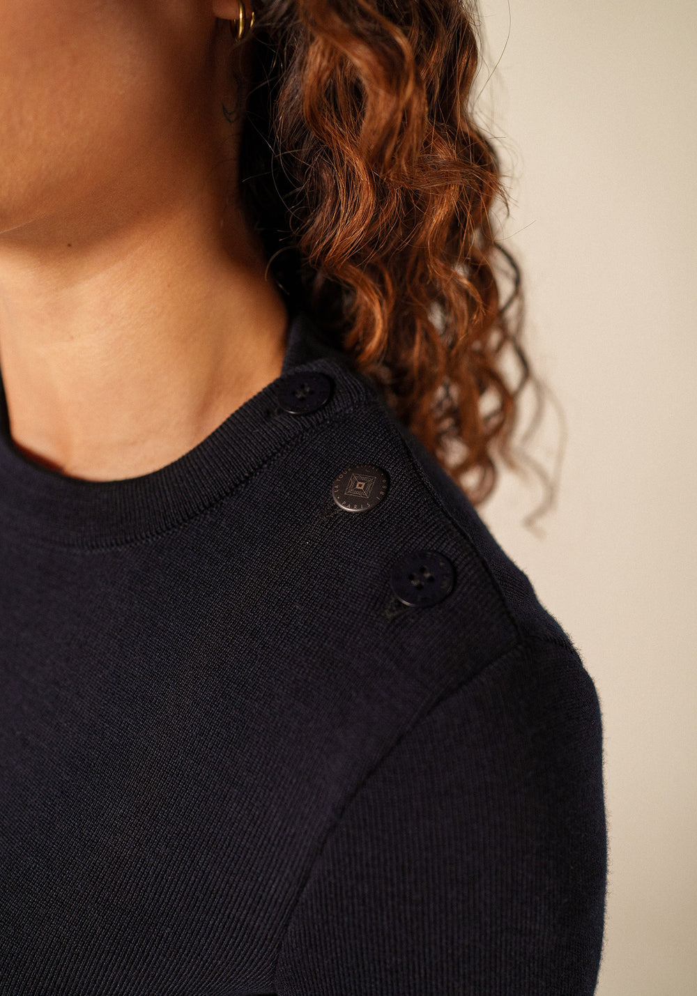 Pull Brégançon x La tour Eiffel (NAVY/BRONZE)
