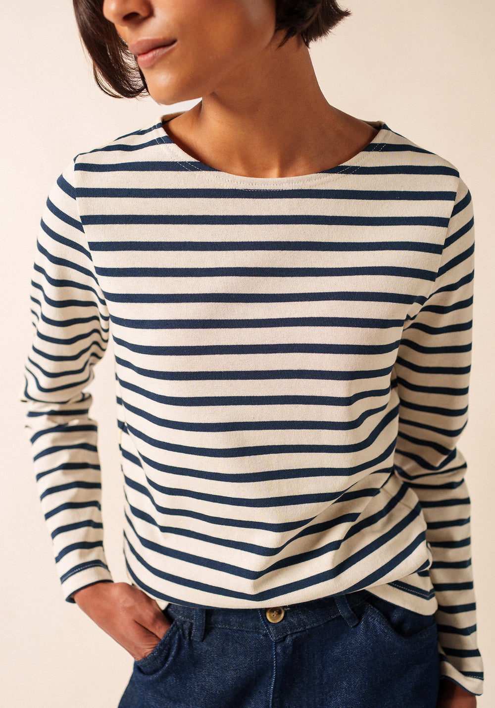 Marinière Méridame (ECRU/MARINE)