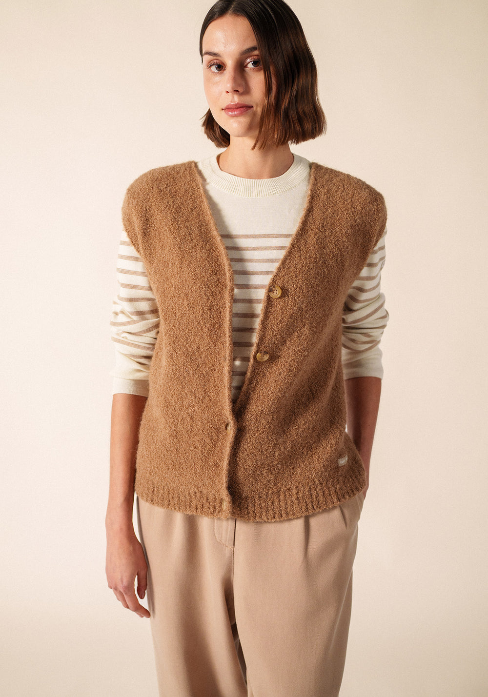 Gilet Cadéac (BEIGE FONCE)