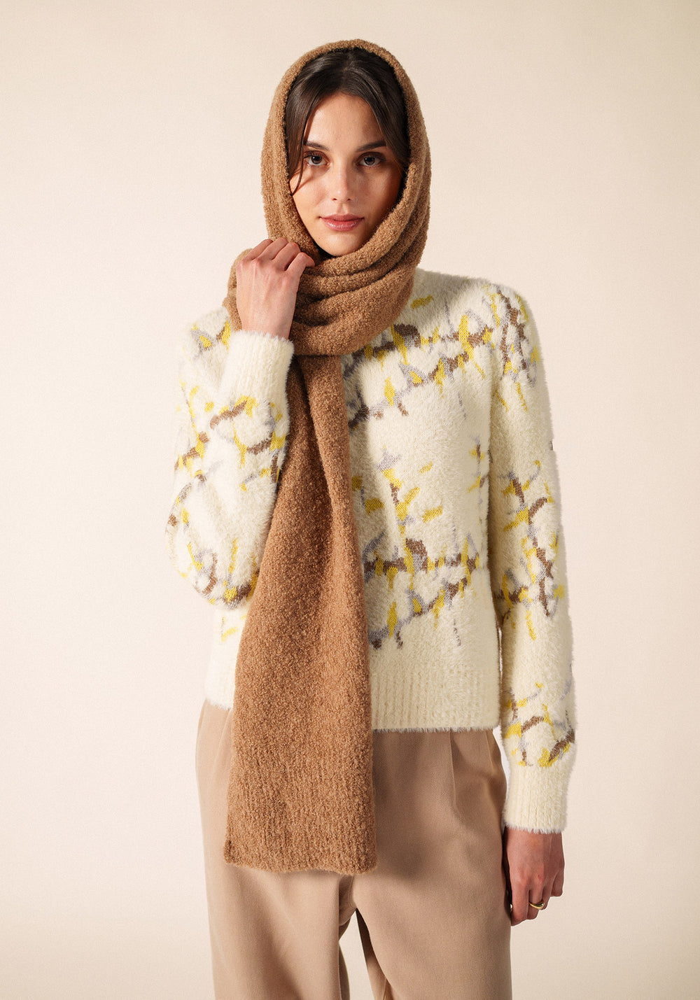 Echarpe Cadéac (BEIGE FONCE)