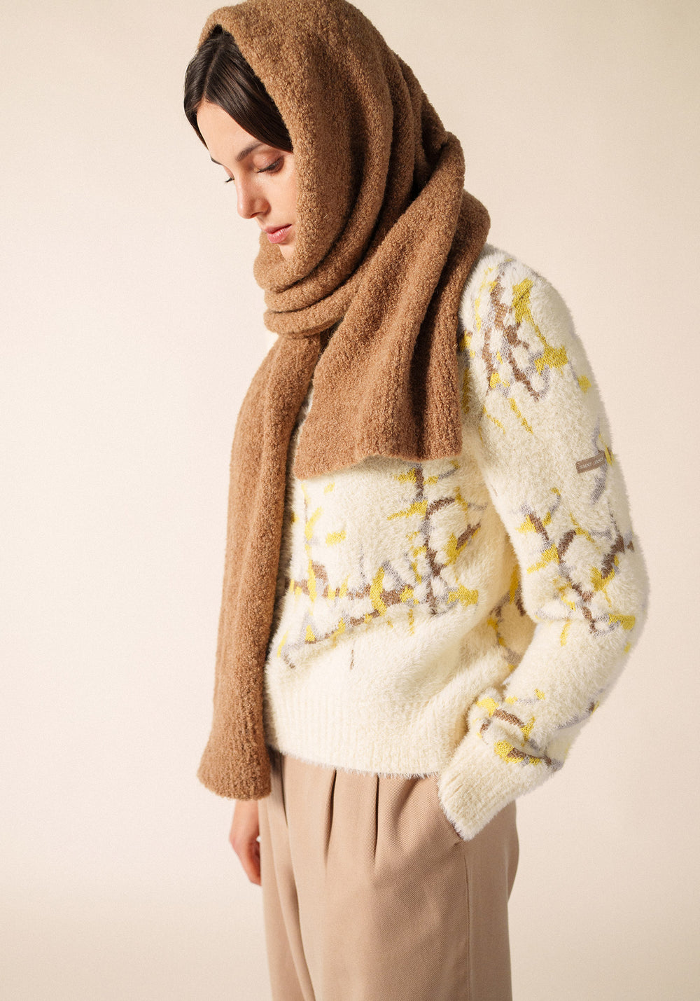 Echarpe Cadéac (BEIGE FONCE)