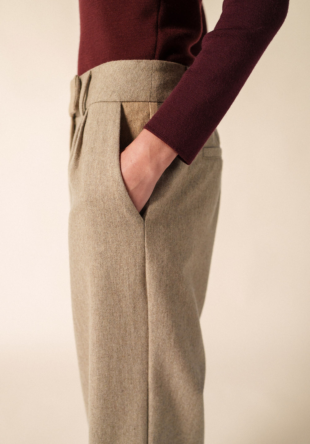 Pantalon Bianca (BEIGE FONCE)