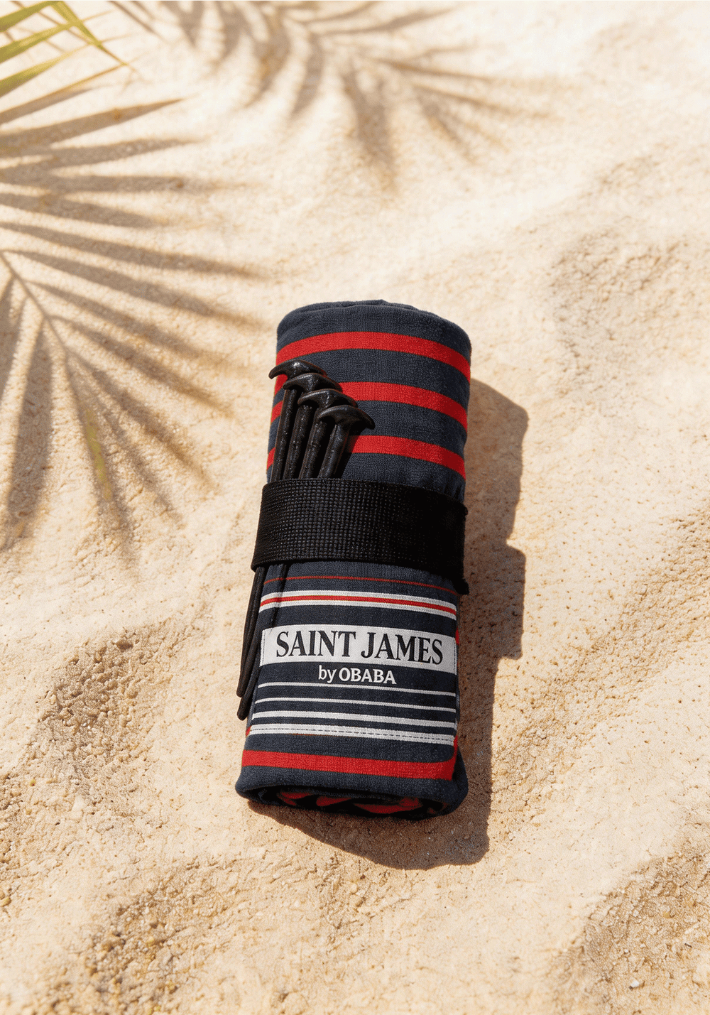 Drap de plage XXL x Obaba (MARINE/TULIPE)