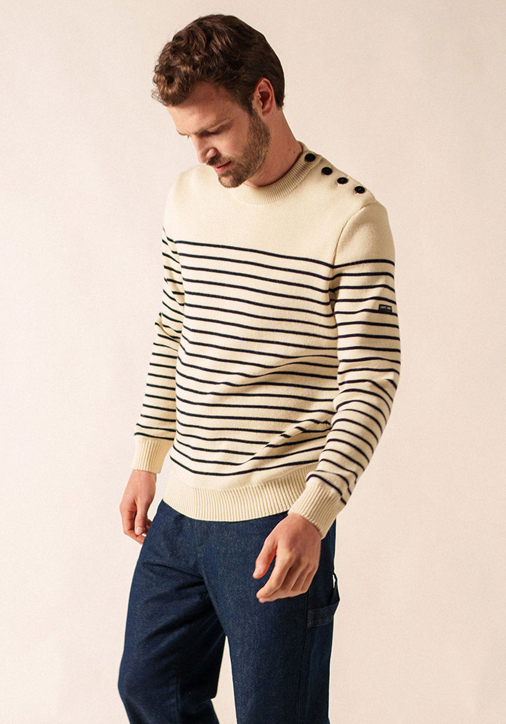Pull marin Binic (ECRU/MARINE)