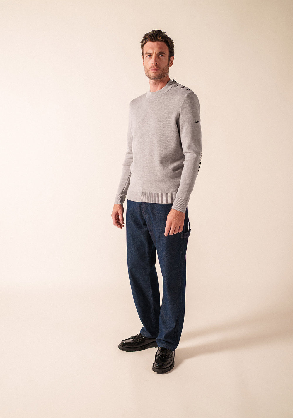 Pull Mondiovision Bretagne (PERLE CHINE/MULTICO)