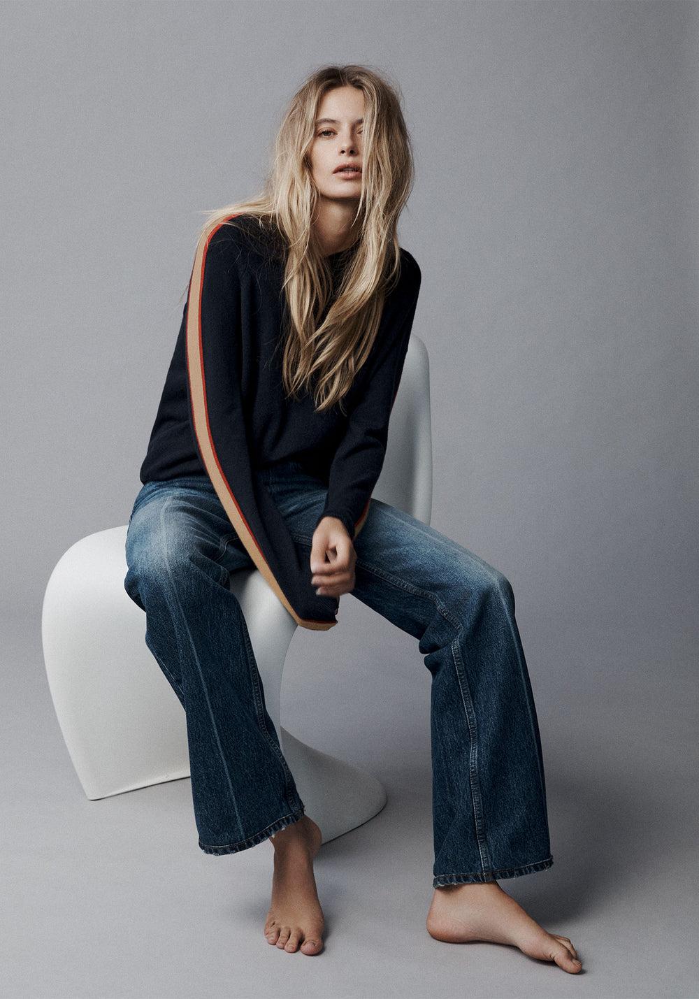 Pull Noosa x Collette Dinnigan (NAVY/CAMEL/TULIPE)