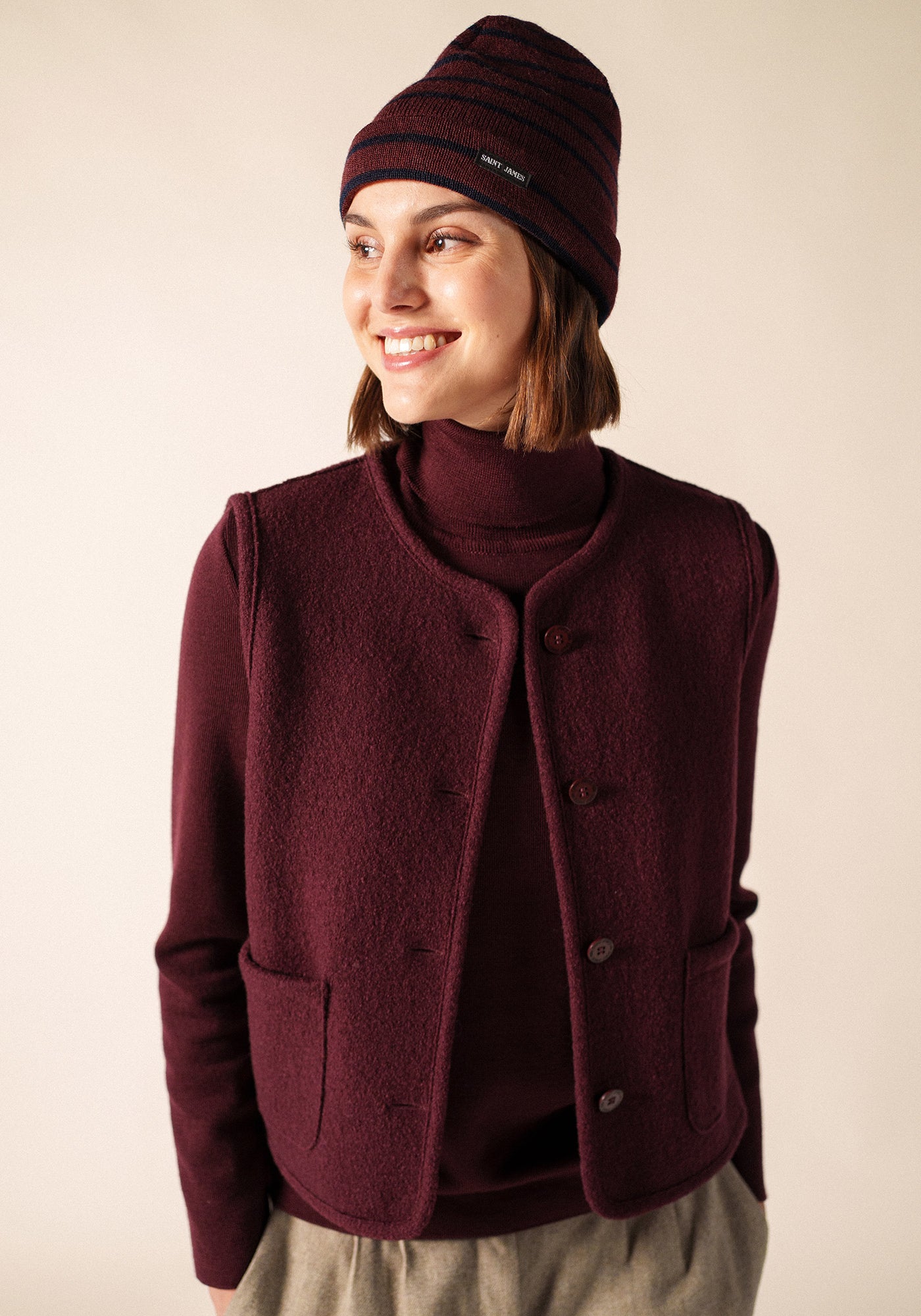 Bonnet de quart (TWEED/MARINE)