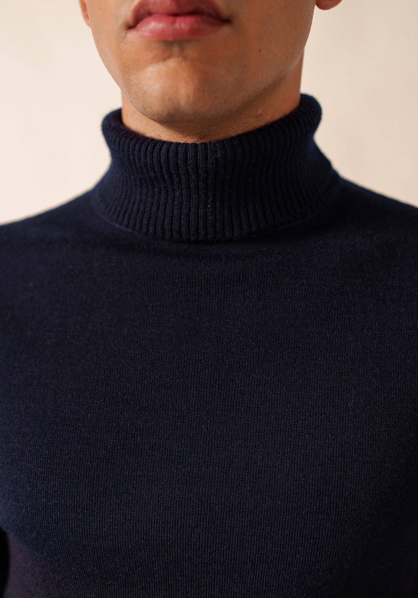 Pull Bretagne roulé (MARINE)