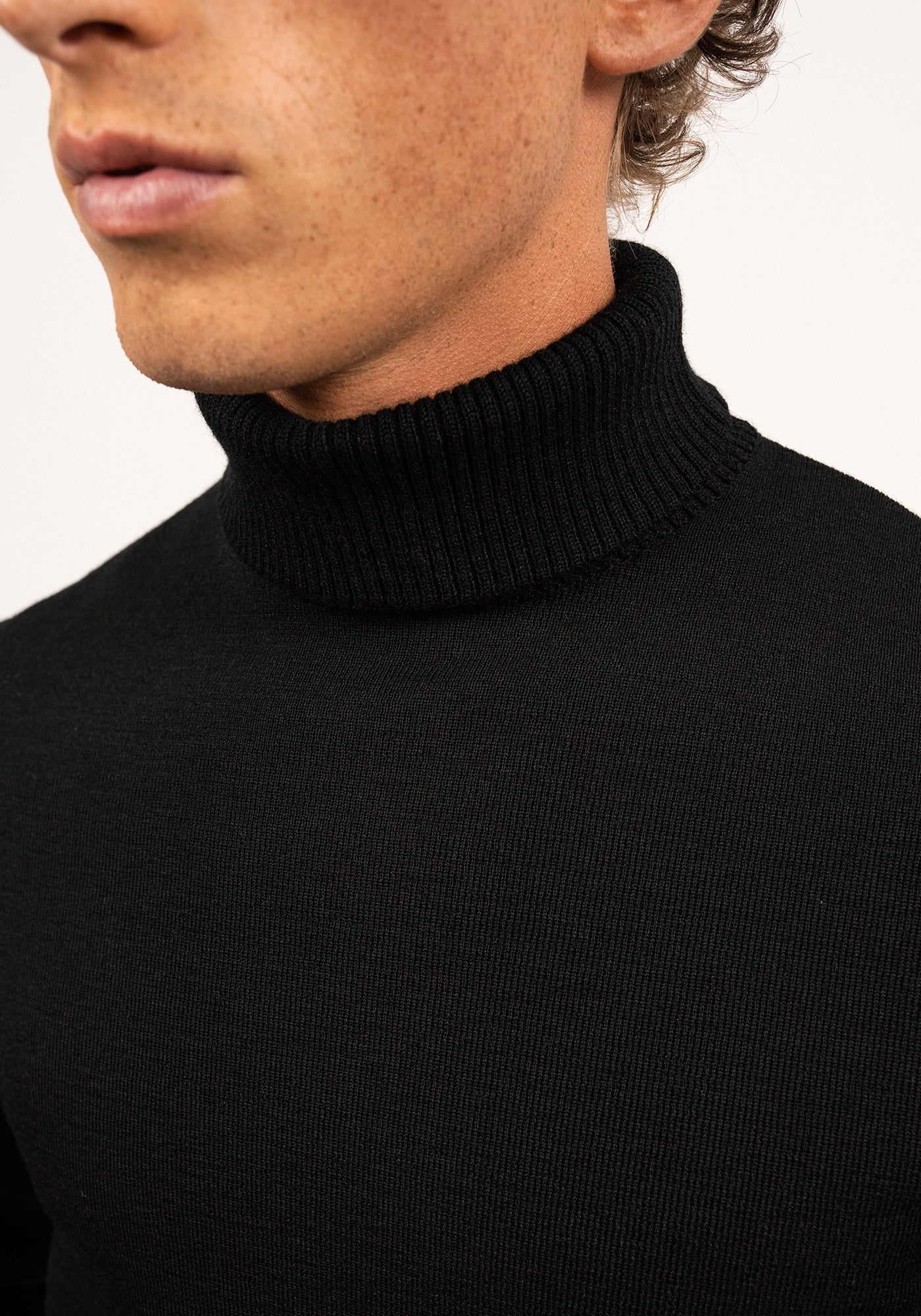 Pull Bretagne roulé (NOIR)