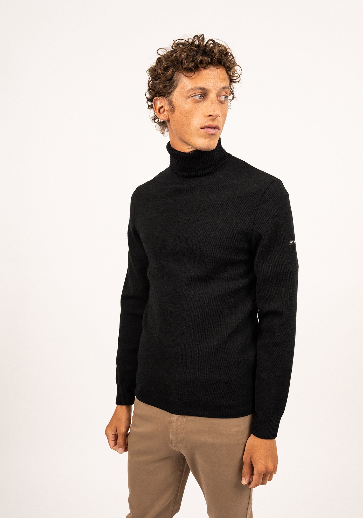 Pull Bretagne roulé (NOIR)