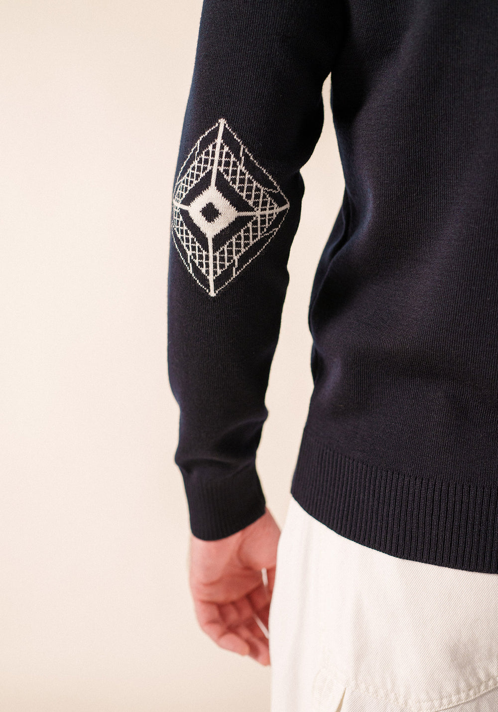 Pull Mondiovision x La tour Eiffel (NAVY/ECUME)