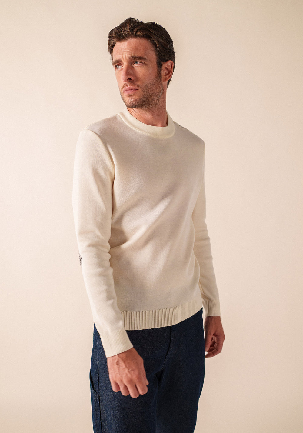 Pull Mondiovision x La tour Eiffel (BLANC/NAVY)