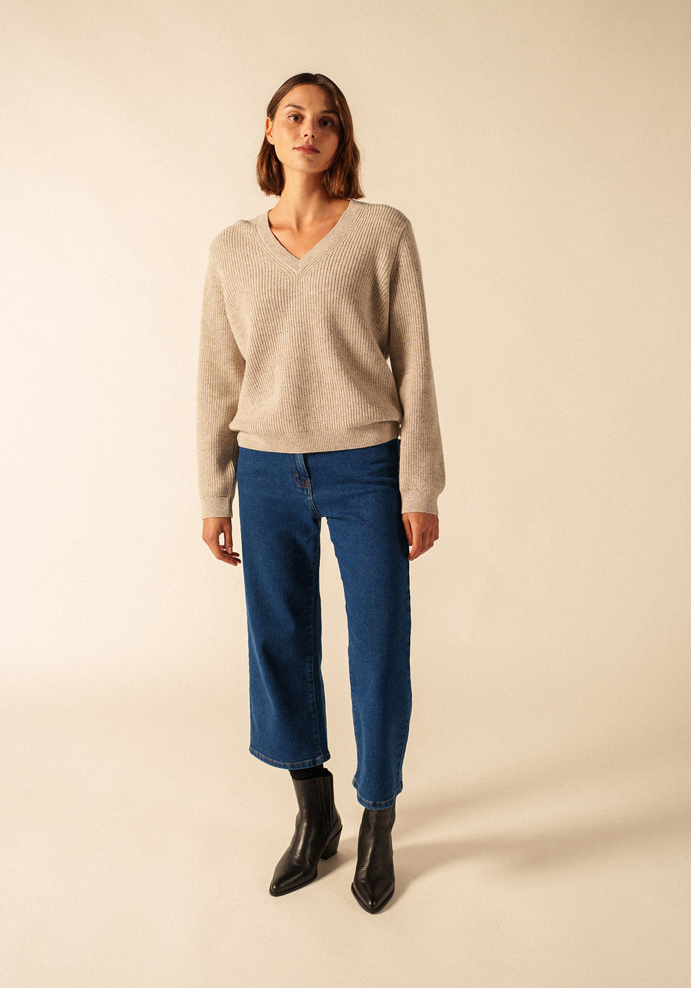 Pull Lancy (BEIGE CHINE)