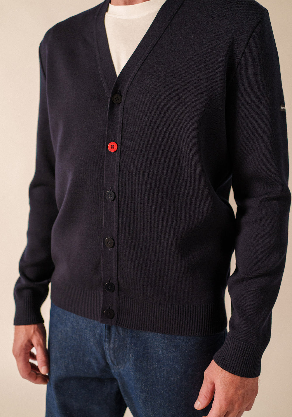 Cardigan coudières (NAVY/NORMANDIE)