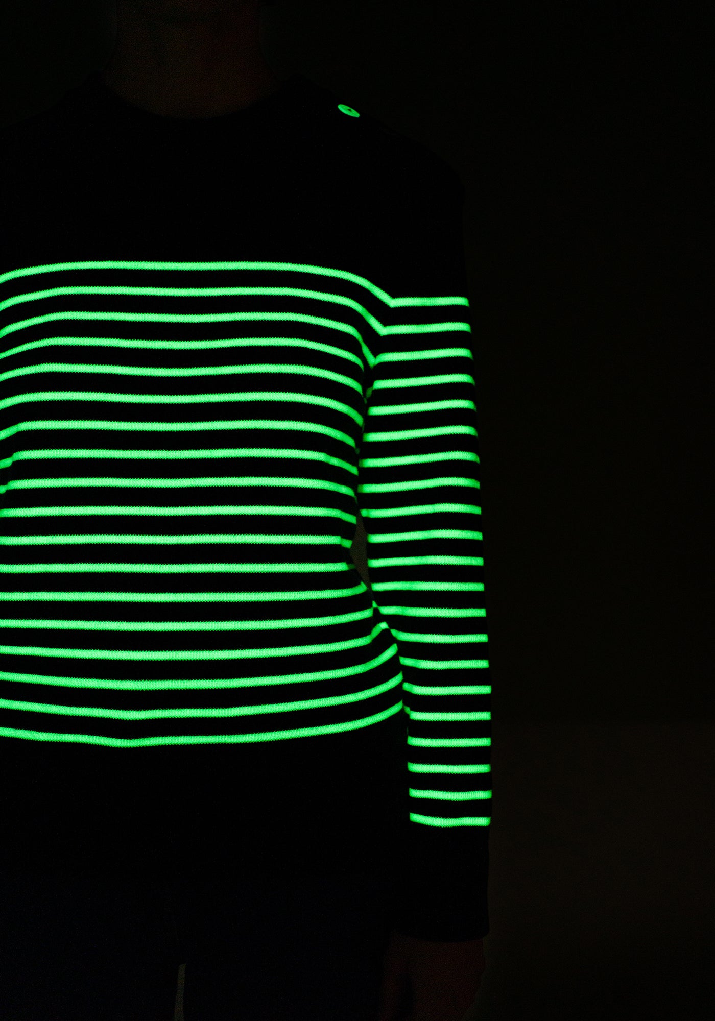 Pull marin Binic Phospho - en laine (MARINE/PHOSPHORESCENT)