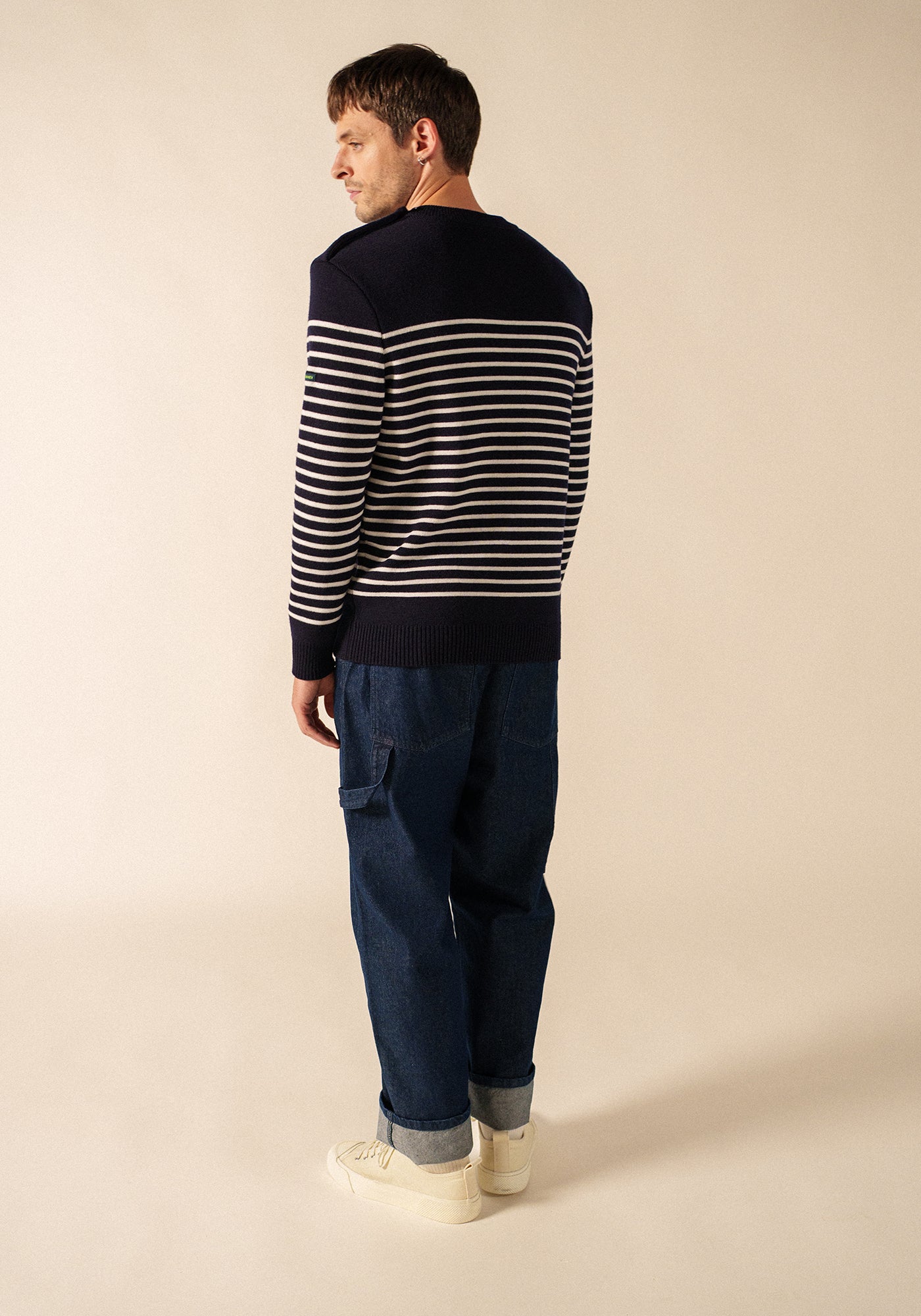 Pull marin Binic Phospho - en laine (MARINE/PHOSPHORESCENT)