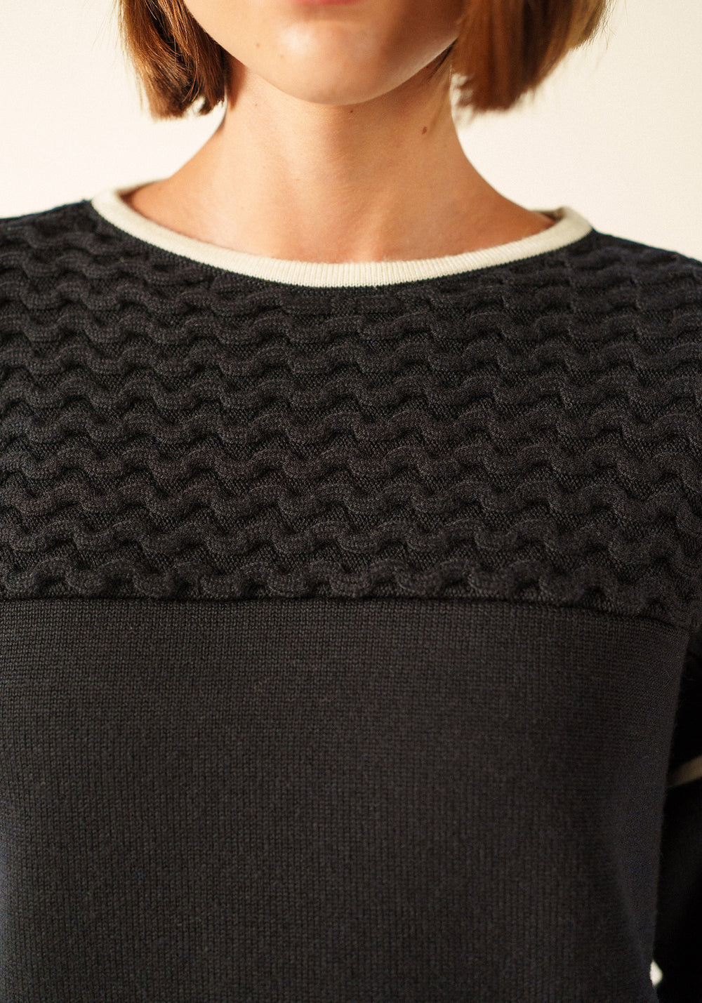 Pull Drift x Isabelle Ballu (NAVY/ECRU)