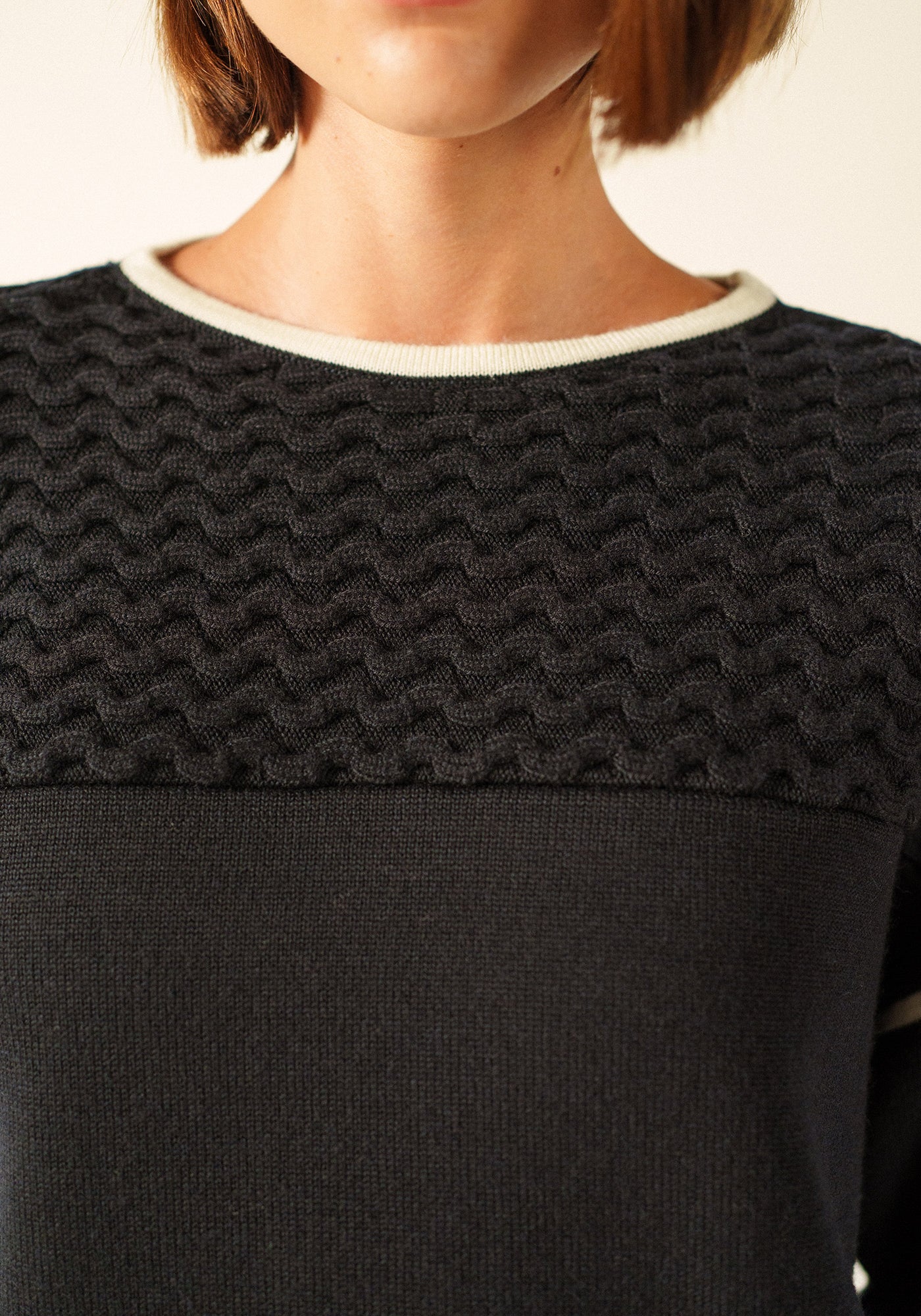 Pull Drift x Isabelle Ballu (NAVY/ECRU)