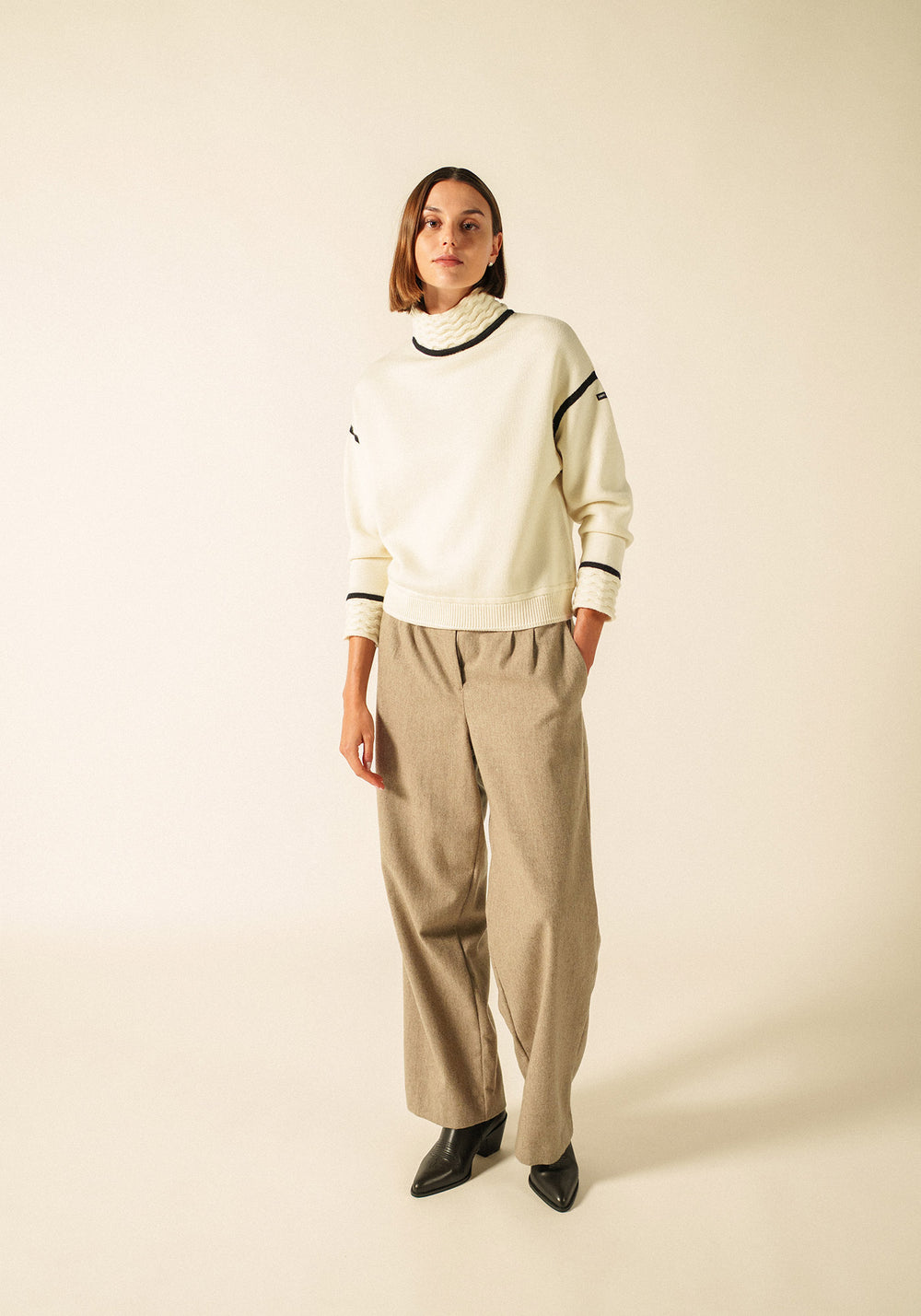 Pull Swell x Isabelle Ballu (ECRU/NAVY)