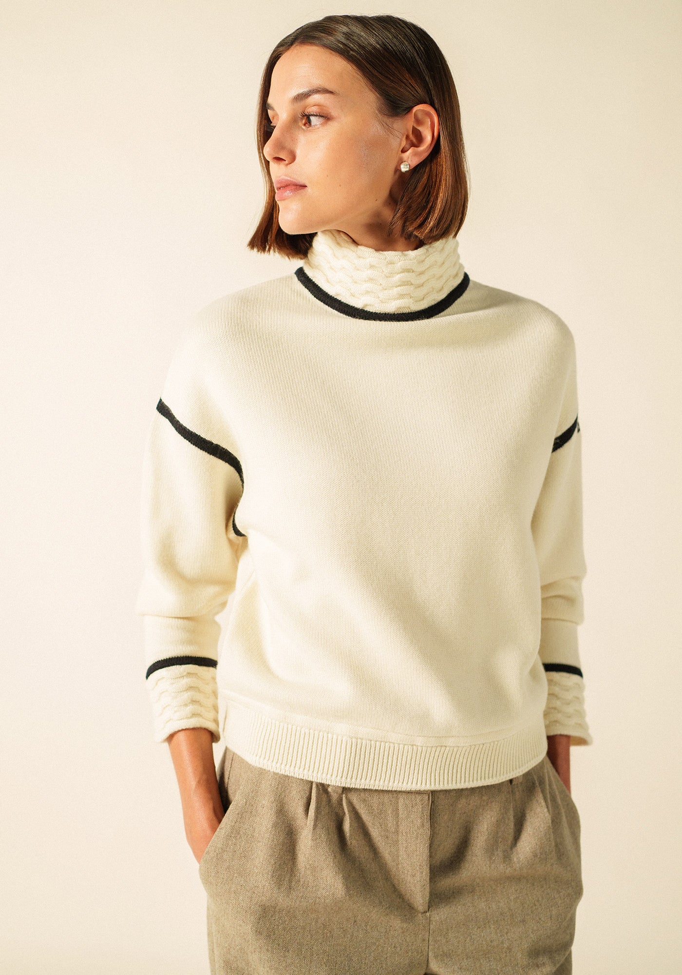 Pull Swell x Isabelle Ballu (ECRU/NAVY)