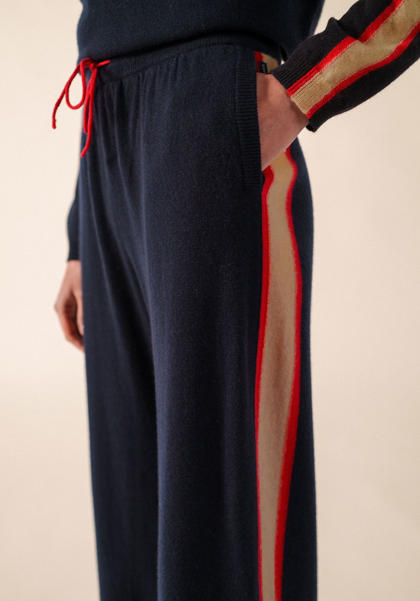 Pantalon Sorrento x Collette Dinnigan (NAVY/CAMEL/TULIPE)