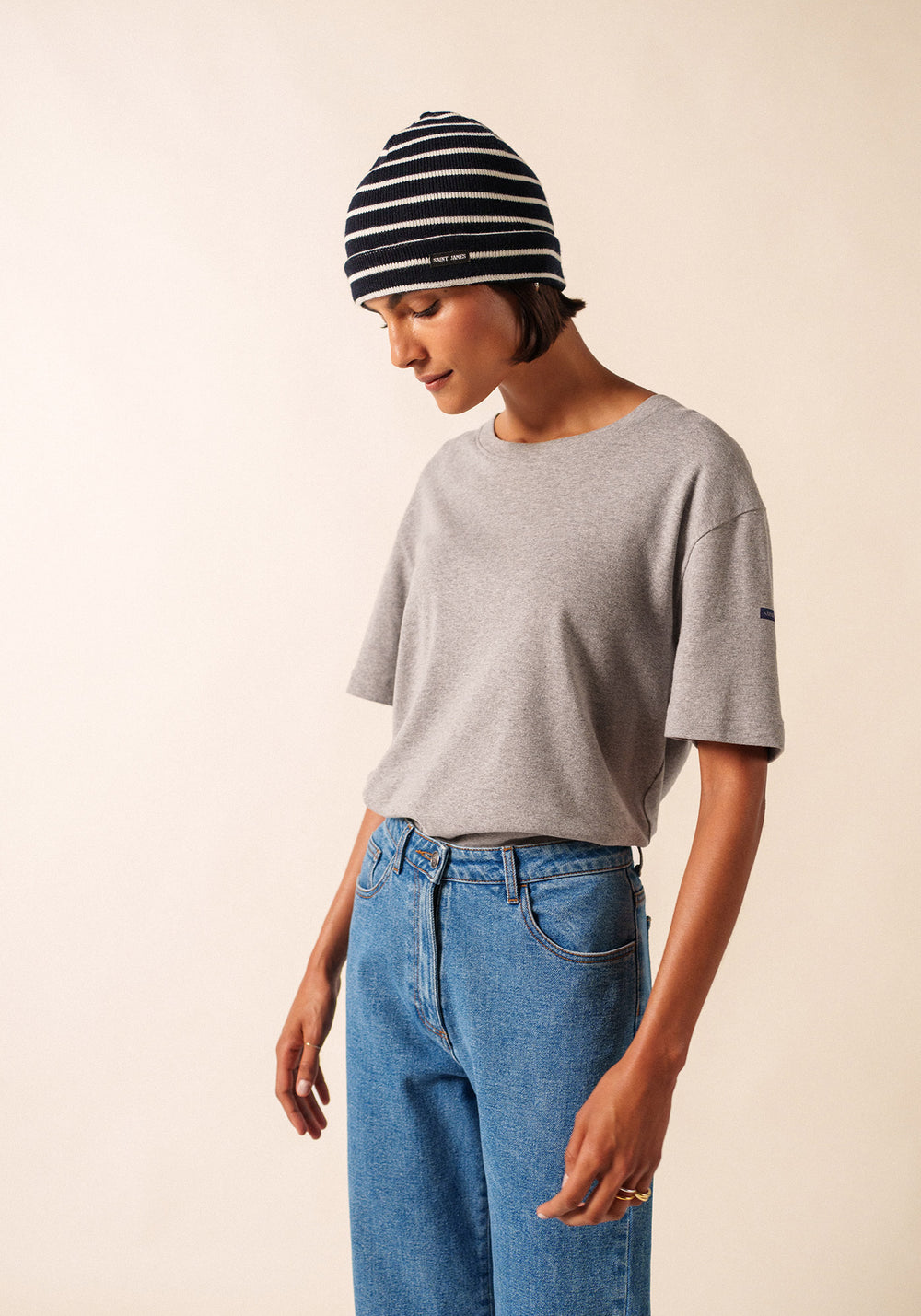 Bonnet Cartier (NAVY/ECUME)