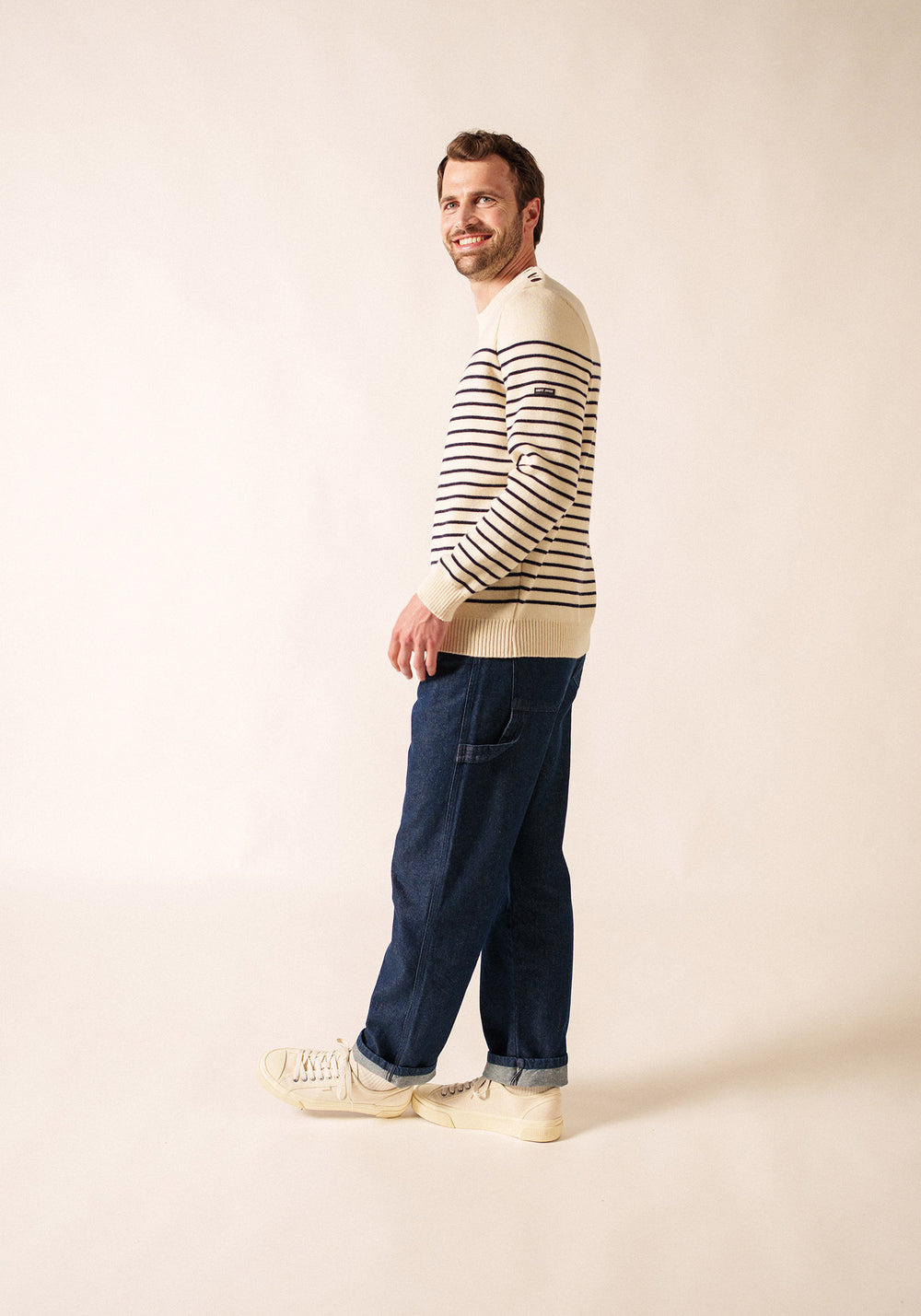 Pull marin Binic (ECRU/MARINE)