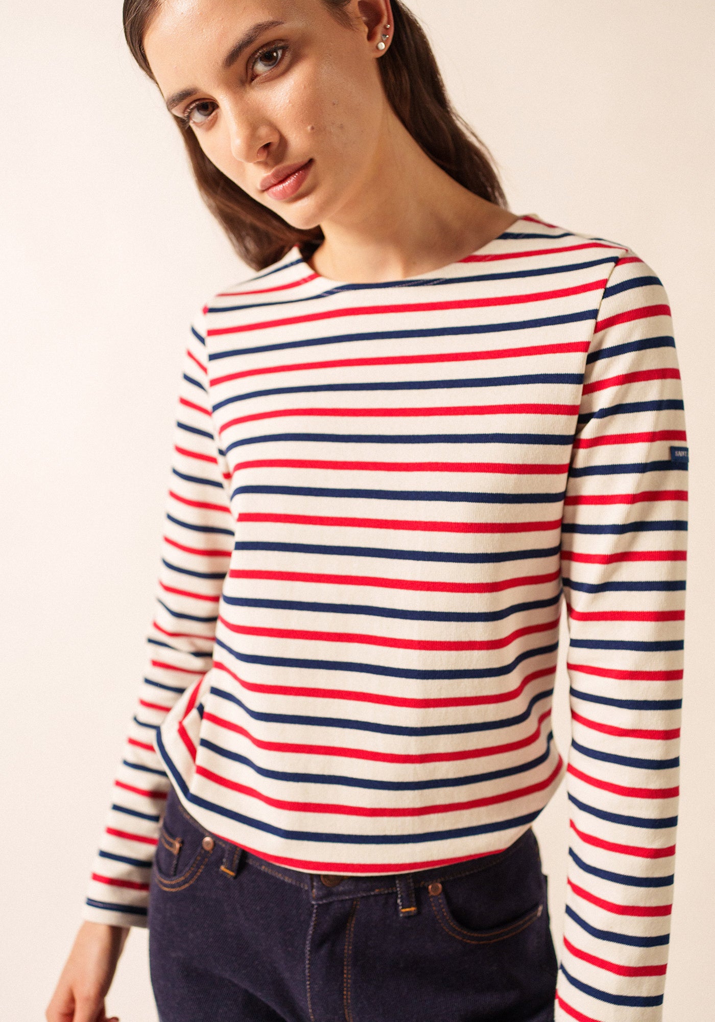 Marinière Méridame (ECRU/MARINE/TULIPE)